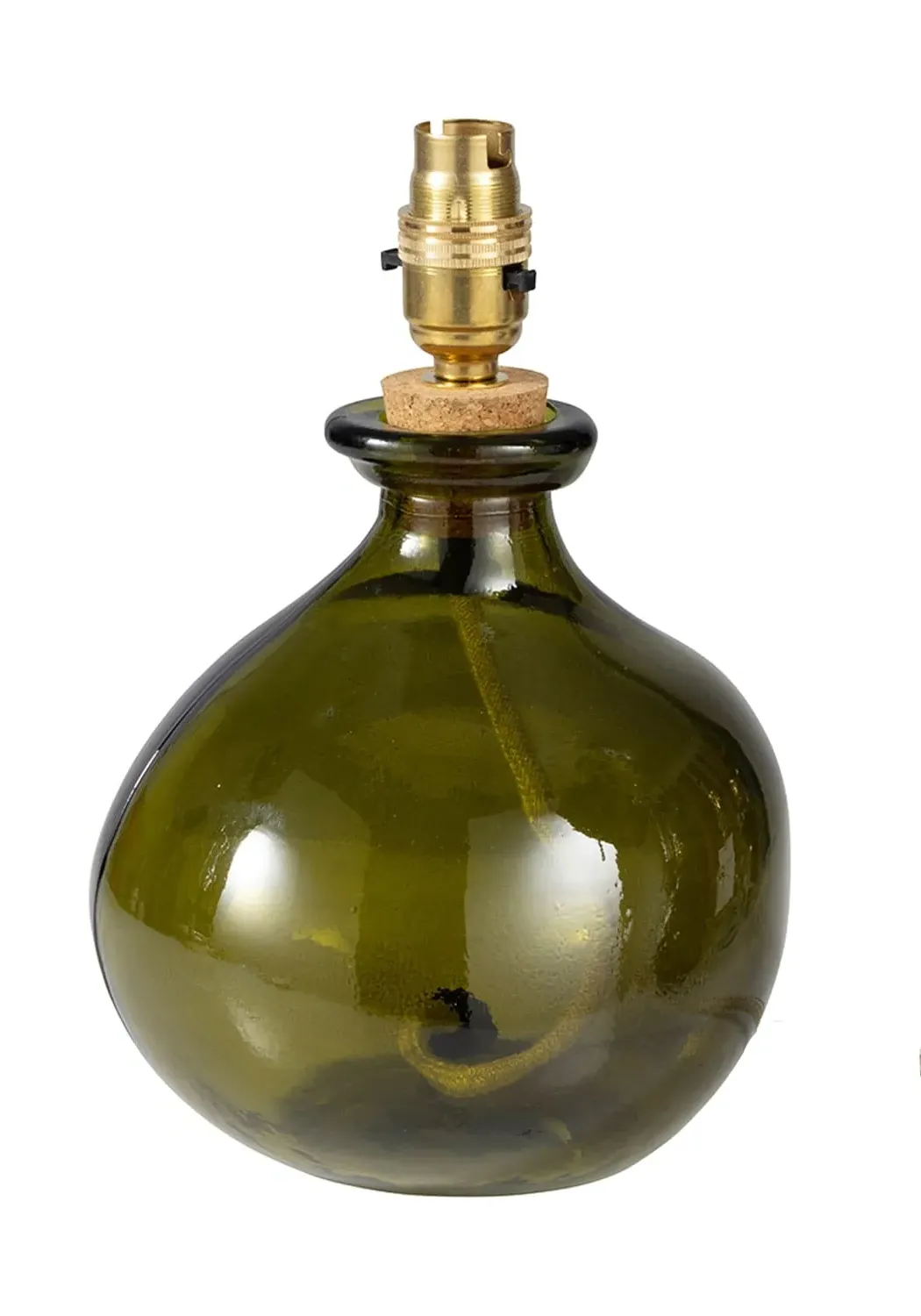 Table Lamp Base - Green, Recycled Glass image