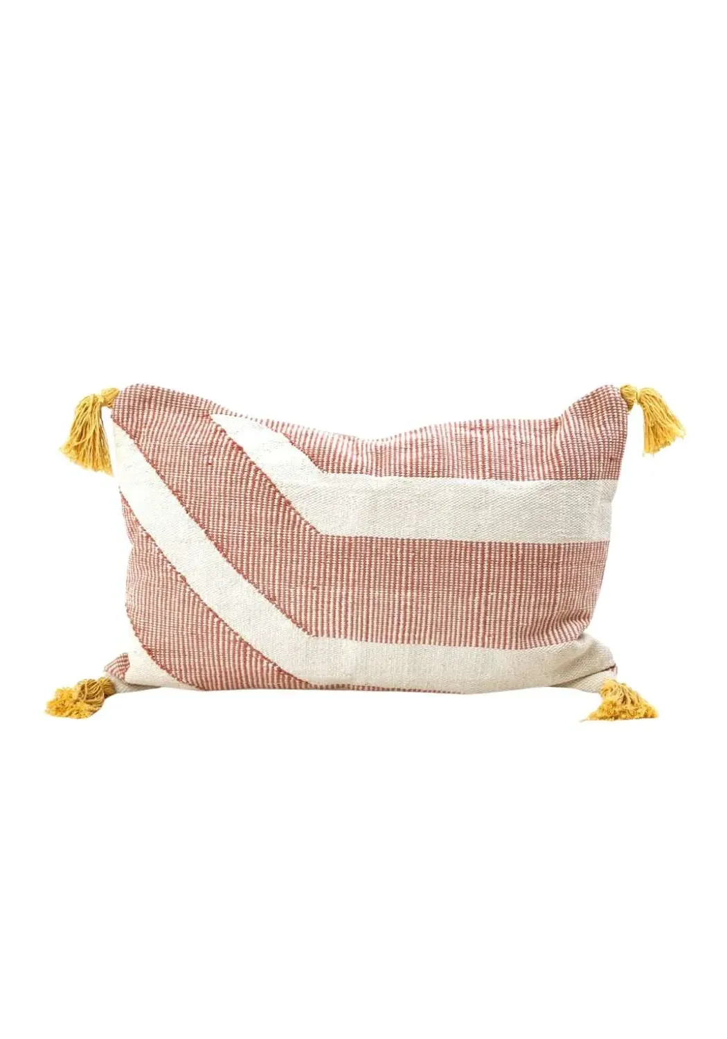 Throw Cushion Cover with Tassels - Multi, Cotton image