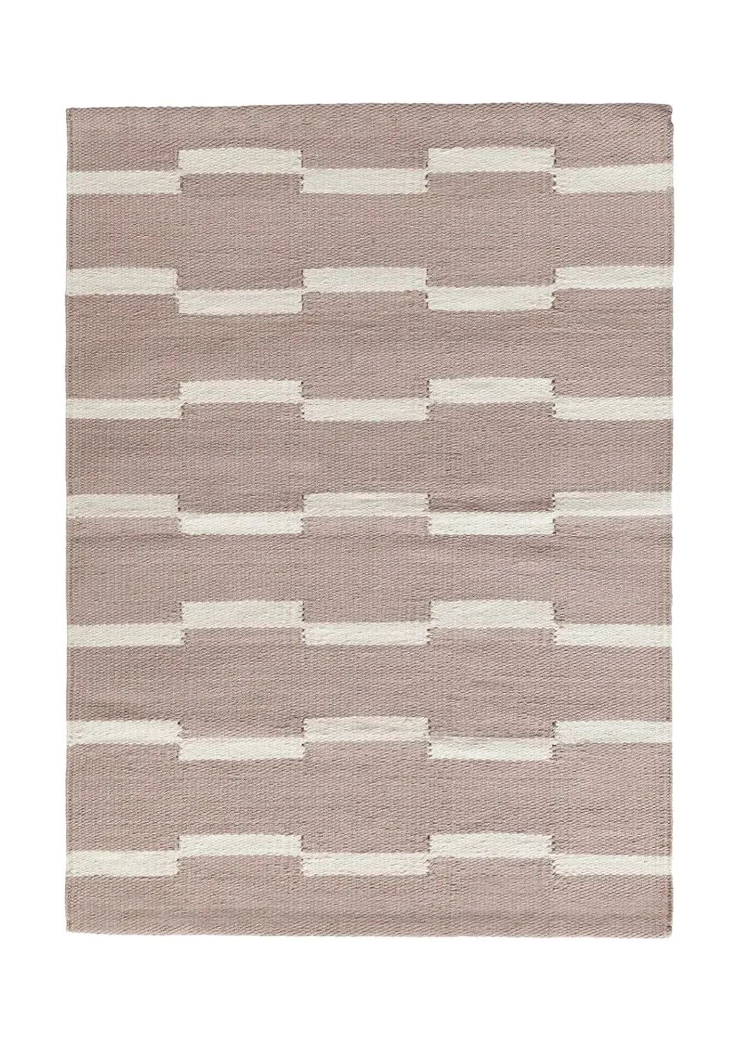 Woven Bath Mat with Wave Pattern image