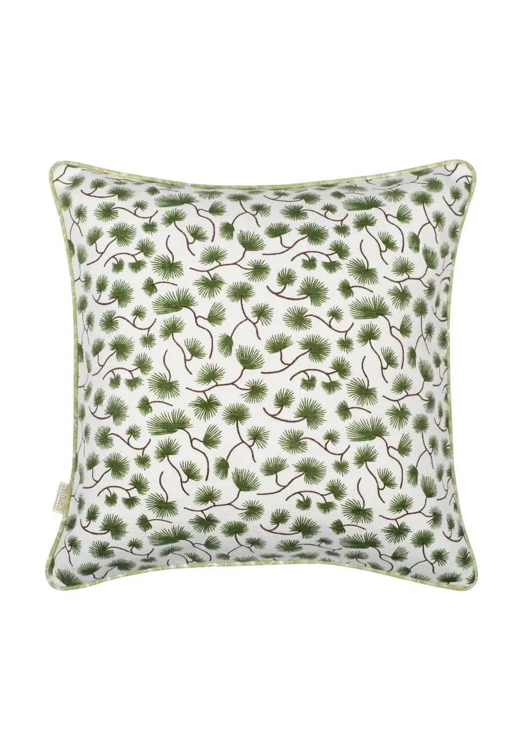 Forest Fern Cushion Cover - Green, White image