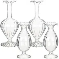 Windsor Botanical Bud Vases Set of 4 - Clear, Glass alternate view