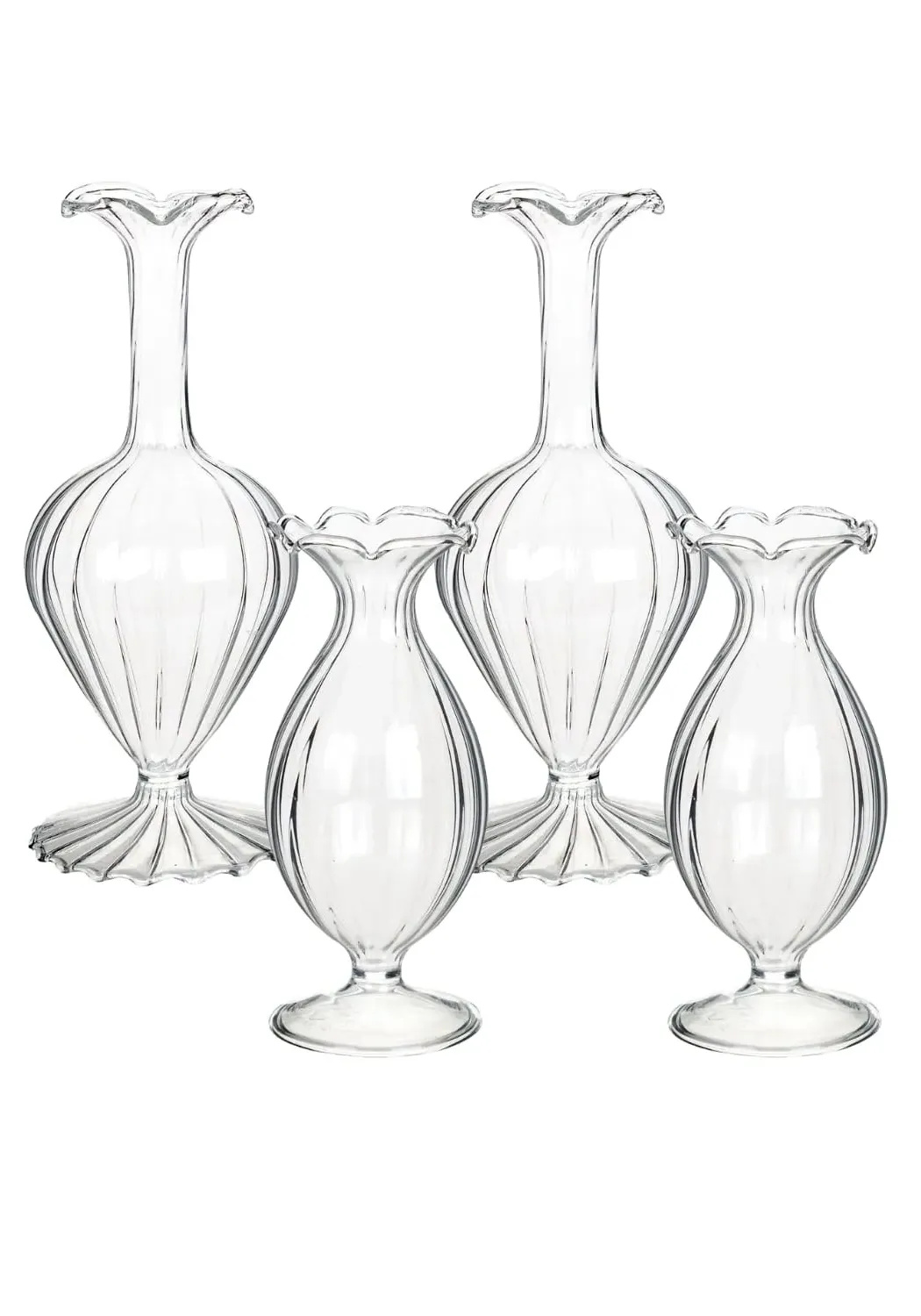 Windsor Botanical Bud Vases Set of 4 - Clear, Glass product