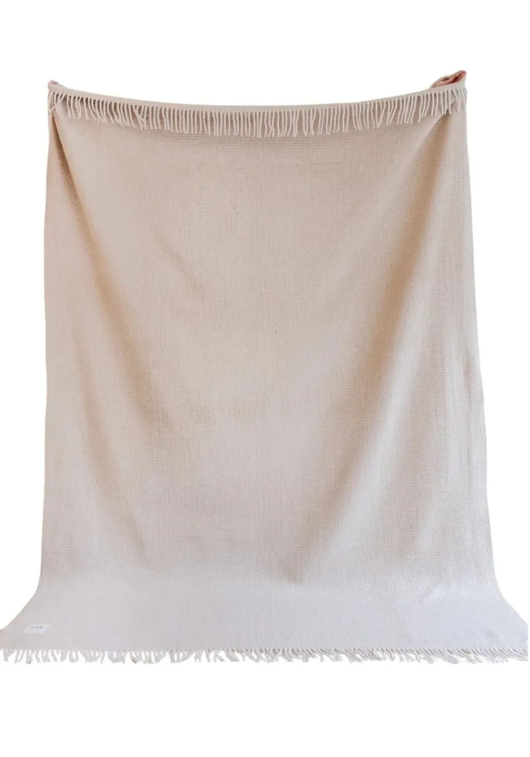 Waffle Weave Blanket - Caramel, Soft Wool image