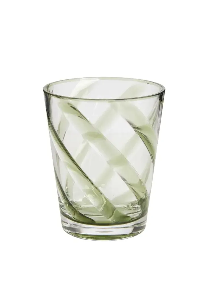 6-Piece Tumbler Set with Cross Design - Green, Acrylic