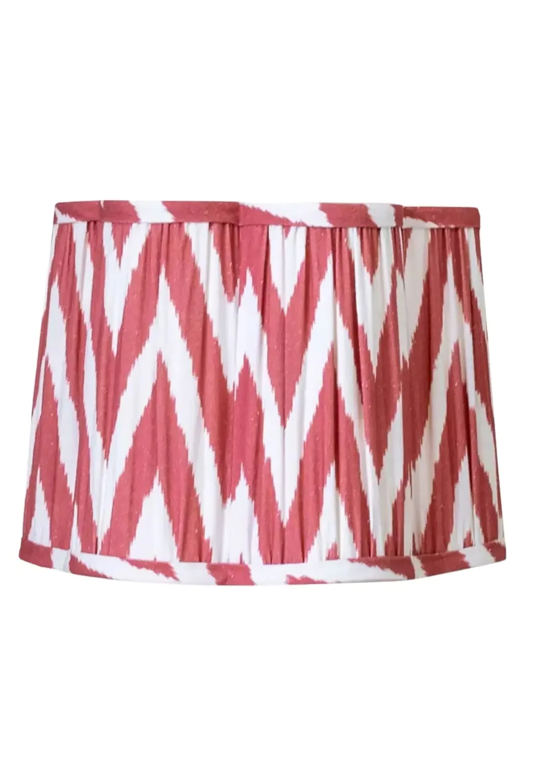 Pleated Lamp Shade - Red, Fabric image