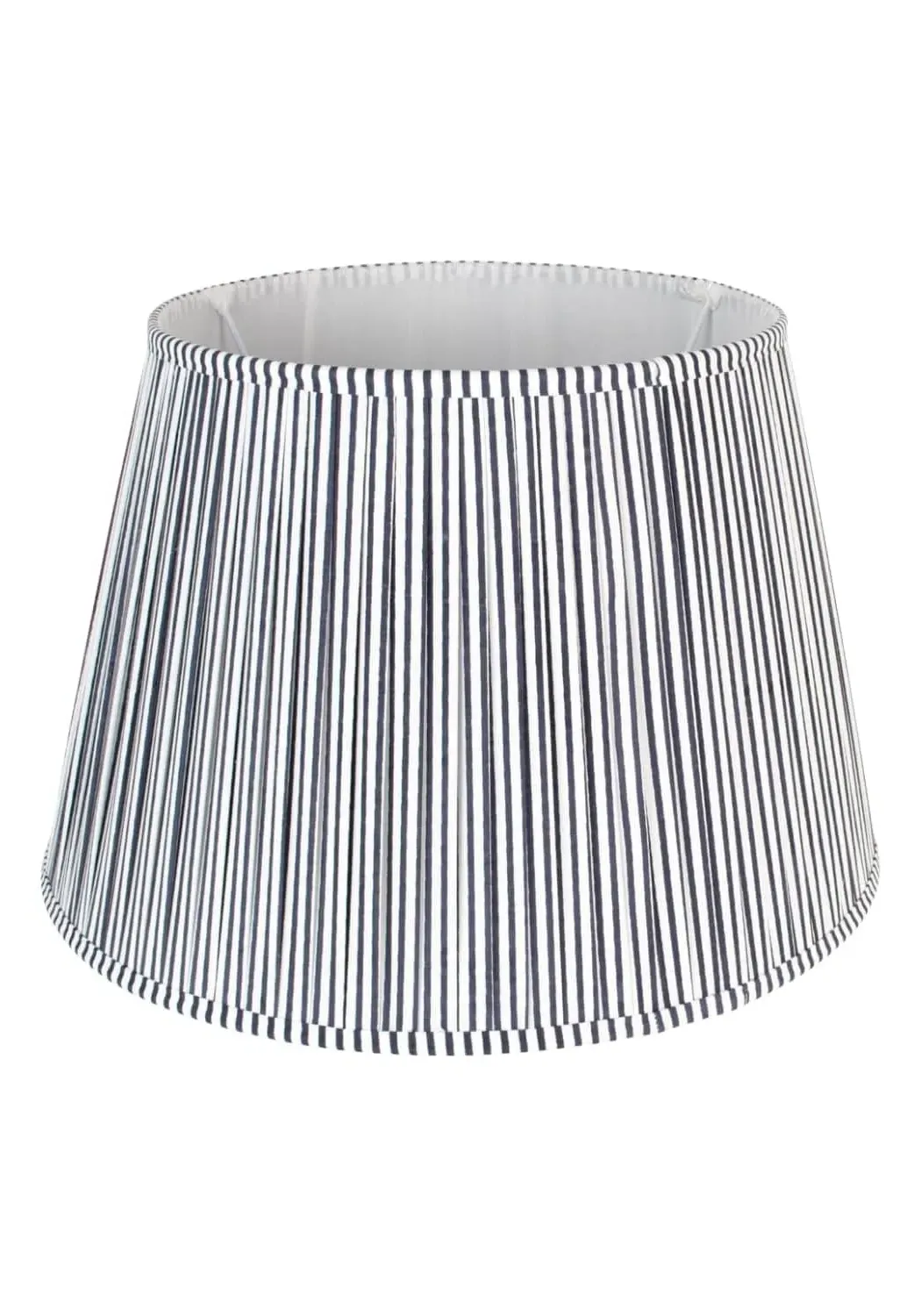 Pleated Lampshade - Navy, Cotton
