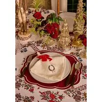 Bordeaux Placemat Set of 4 - Red alternate view