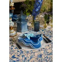 Santorini Scallop Napkin Set of 4 - Blue alternate view