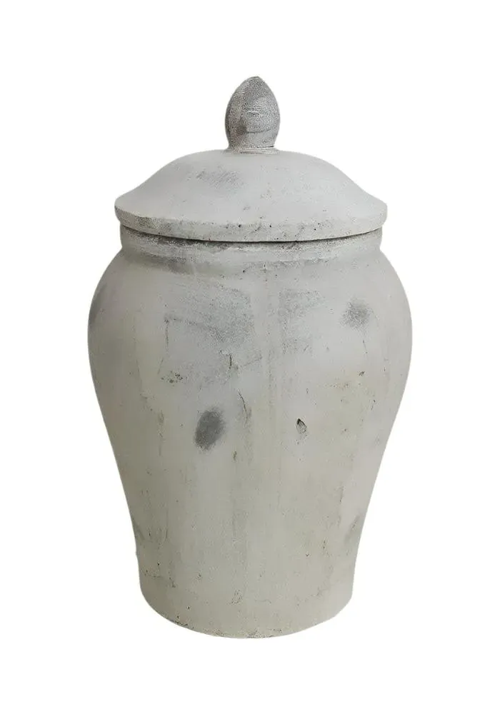 Temple Jar - Linen, Earthenware image