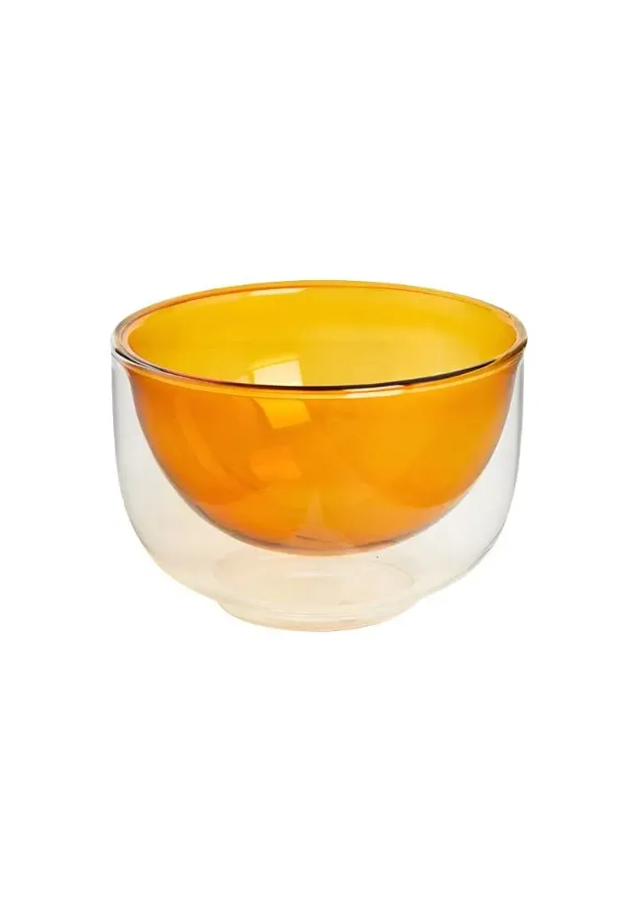 Small Glass Bowl - Amber image