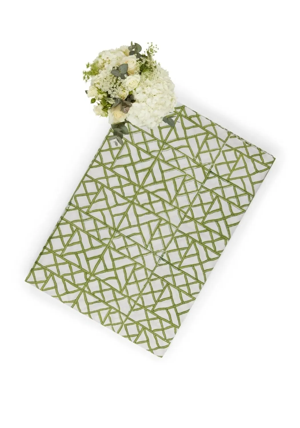 Bamboo Grove Tablecloth - Green, Cotton