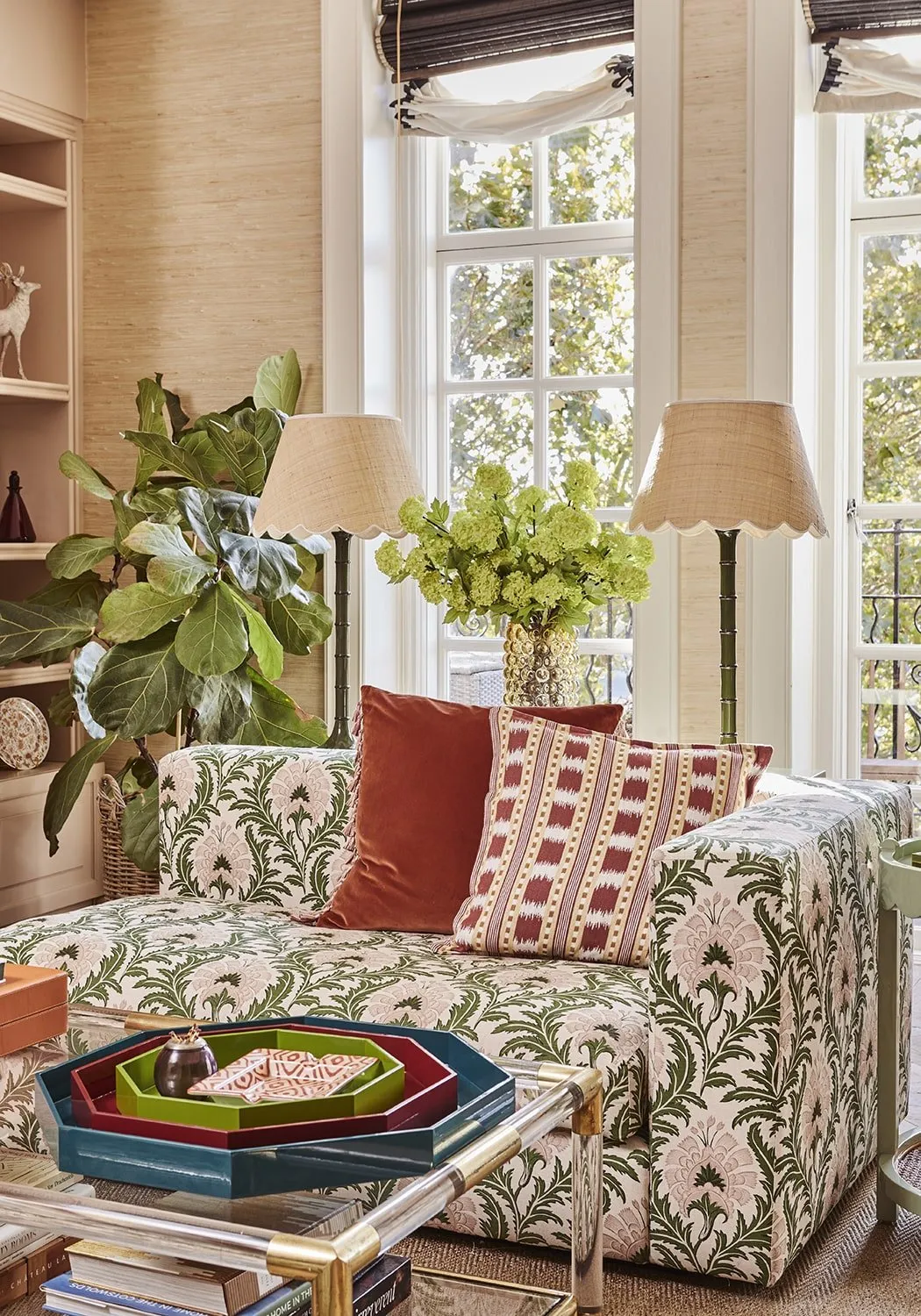 Stripe Cushion Cover - Red