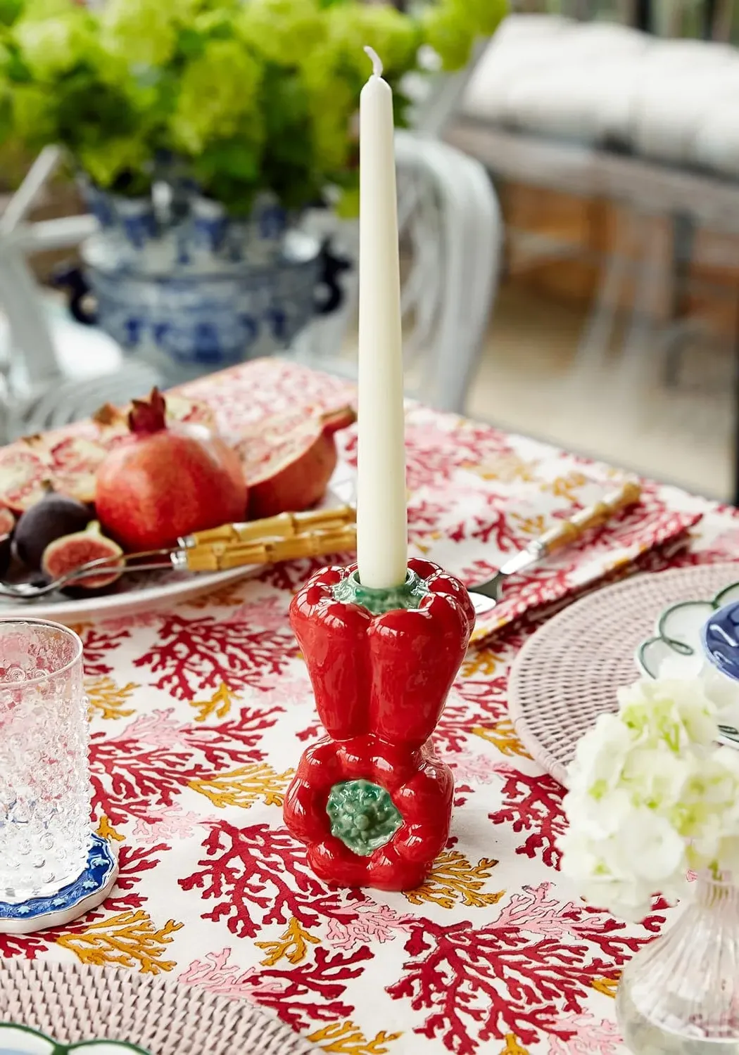 Bell Pepper Candle Holder - Red