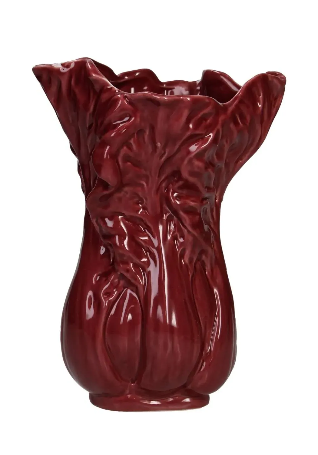 Cabbage Leaf Vase - Red image