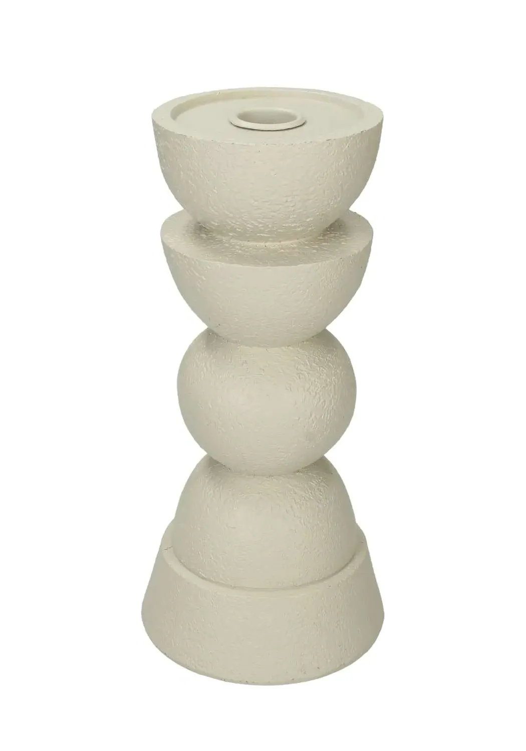 Large Candle Tower Mid-Century Style - White image