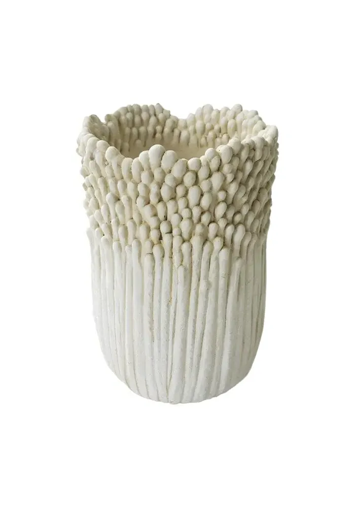Large Organic Vase - White image