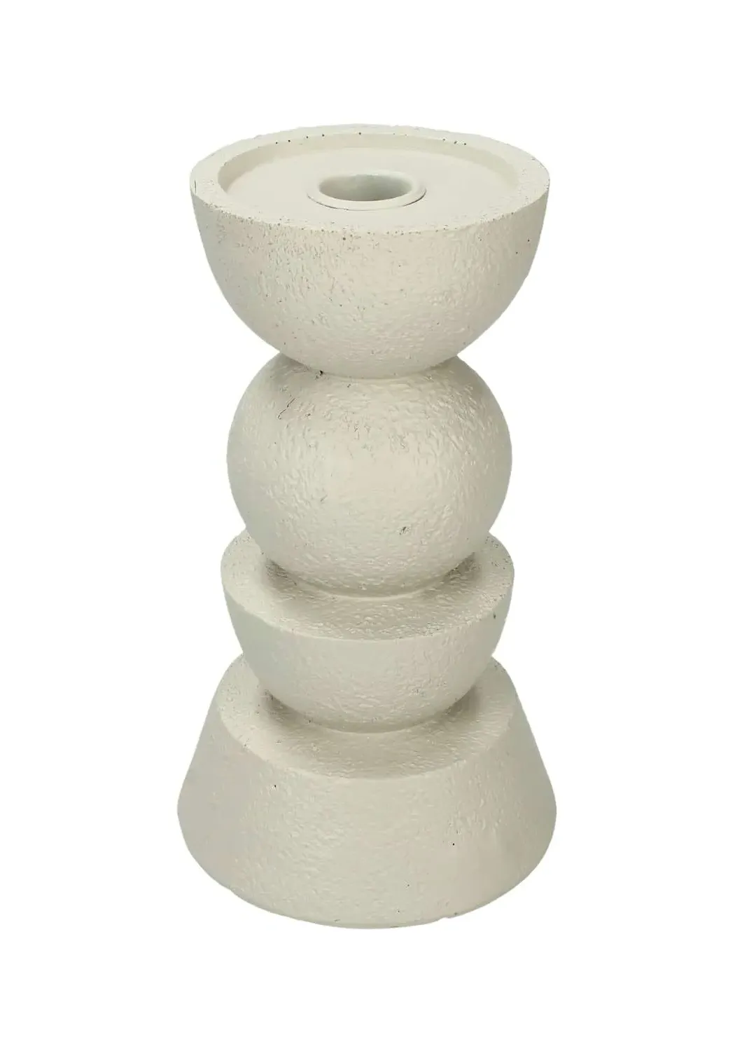 Medium Candle Tower Mid-Century Style - White