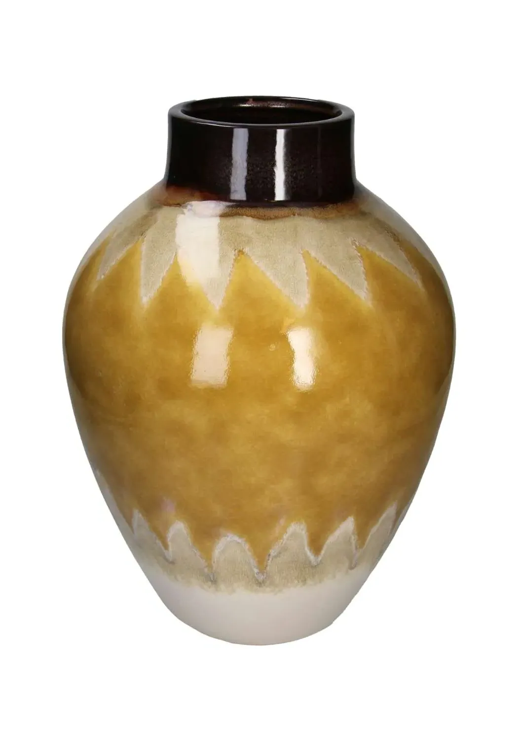 Mid-Century Style Vase - Yellow image