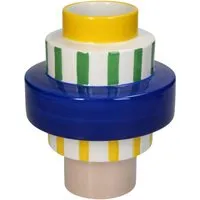 Retro Mini Stacked Ceramic Vase - Multicolor alternate view