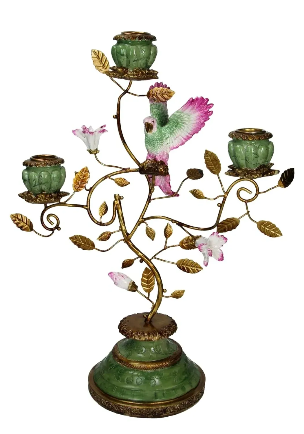 Trio Candlestick Holder Bird Design - Multi image