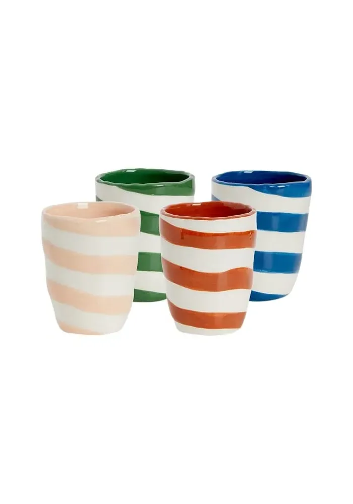 4-Piece Striped Tumbler Set - Multi, Dolomite image