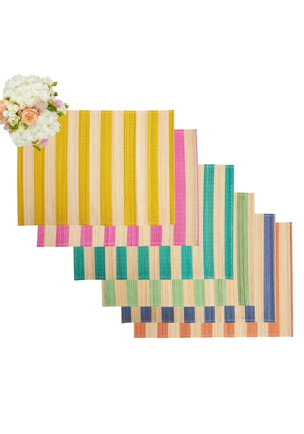 6-Piece Placemat Set - Multi, Woven