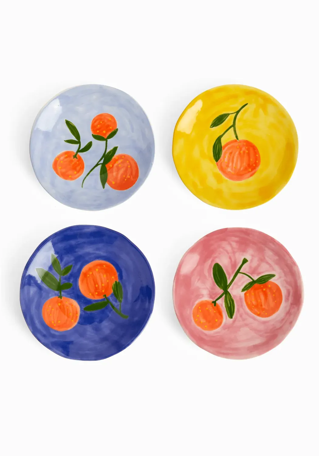 Set of 4 Side Plates - Multi, Ceramic image