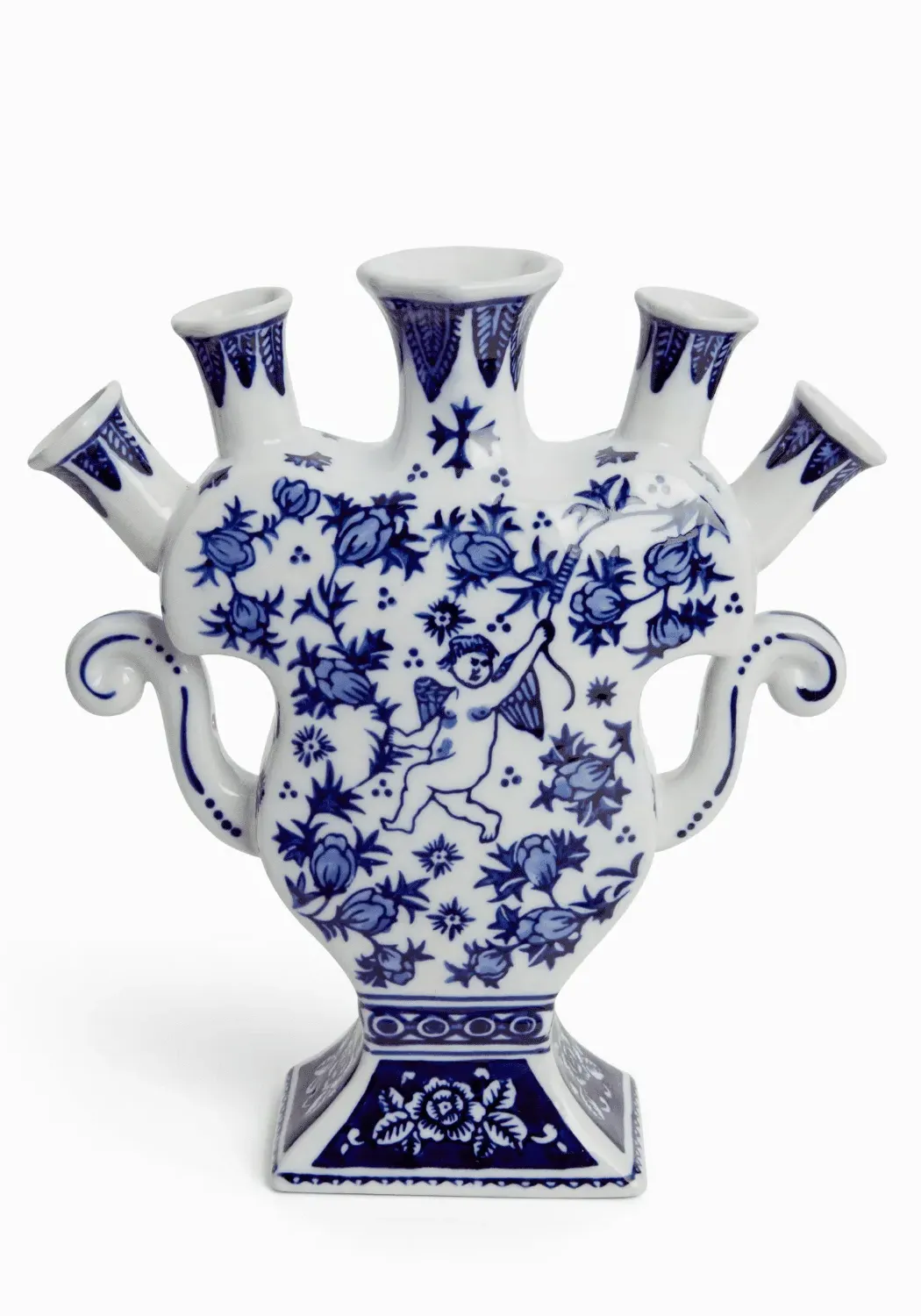 Tulipiere Vase with Multiple Openings - Blue image