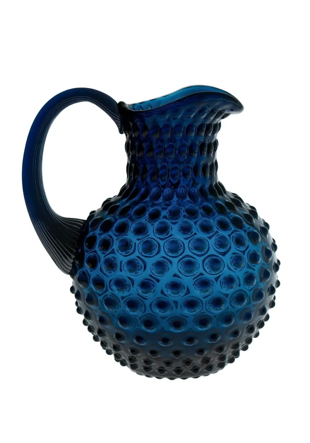 2L Jug Hobnail Textured - Blue, Glass