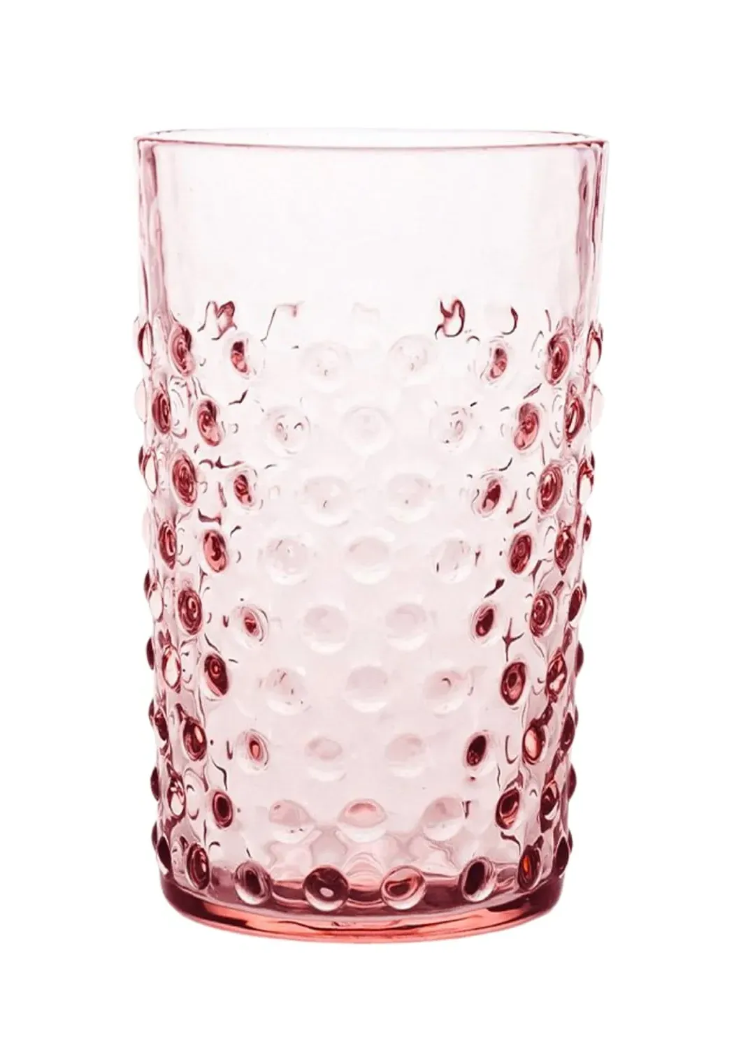 Dew Drop Tumblers Set of 4 - Pink, Glass