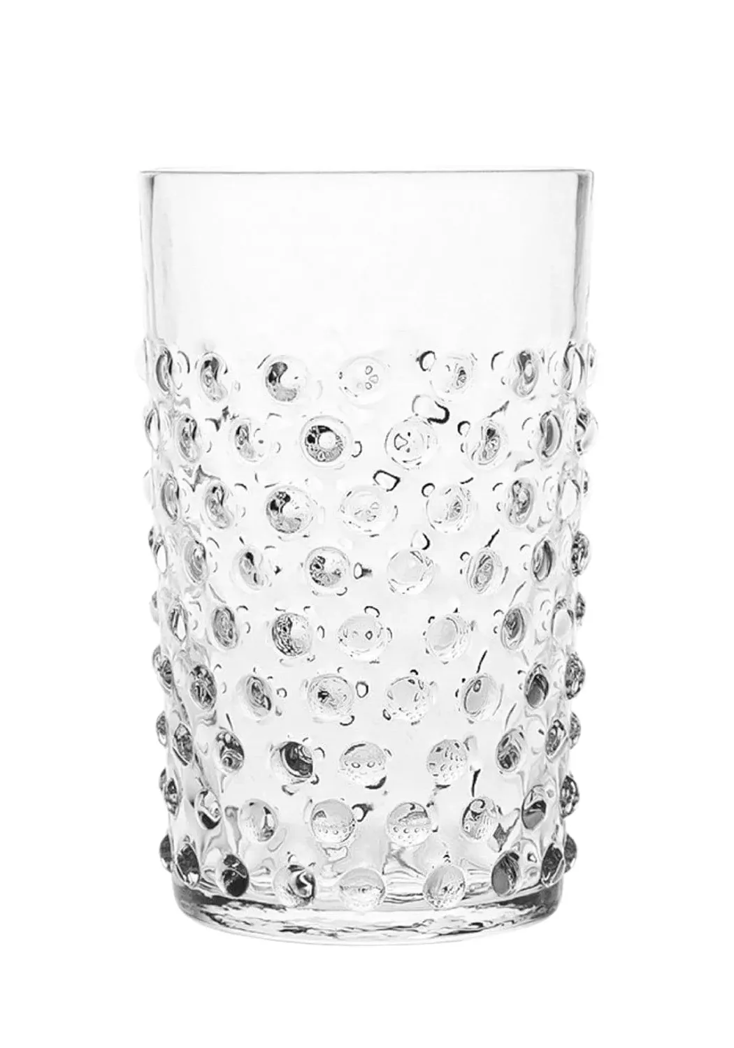 Dew Drop Tumblers Set with Texture - Clear Glass image