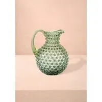 Klimchi Hobnail Jug 2L - Olive Green, Glass alternate view