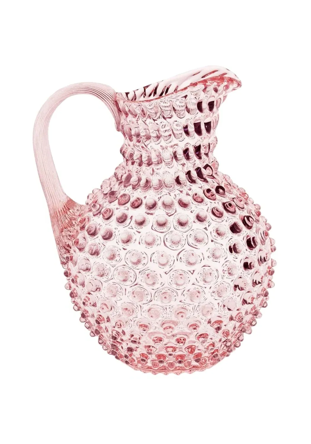 Large Dew Drop Jug 2L - Pink, Ceramic