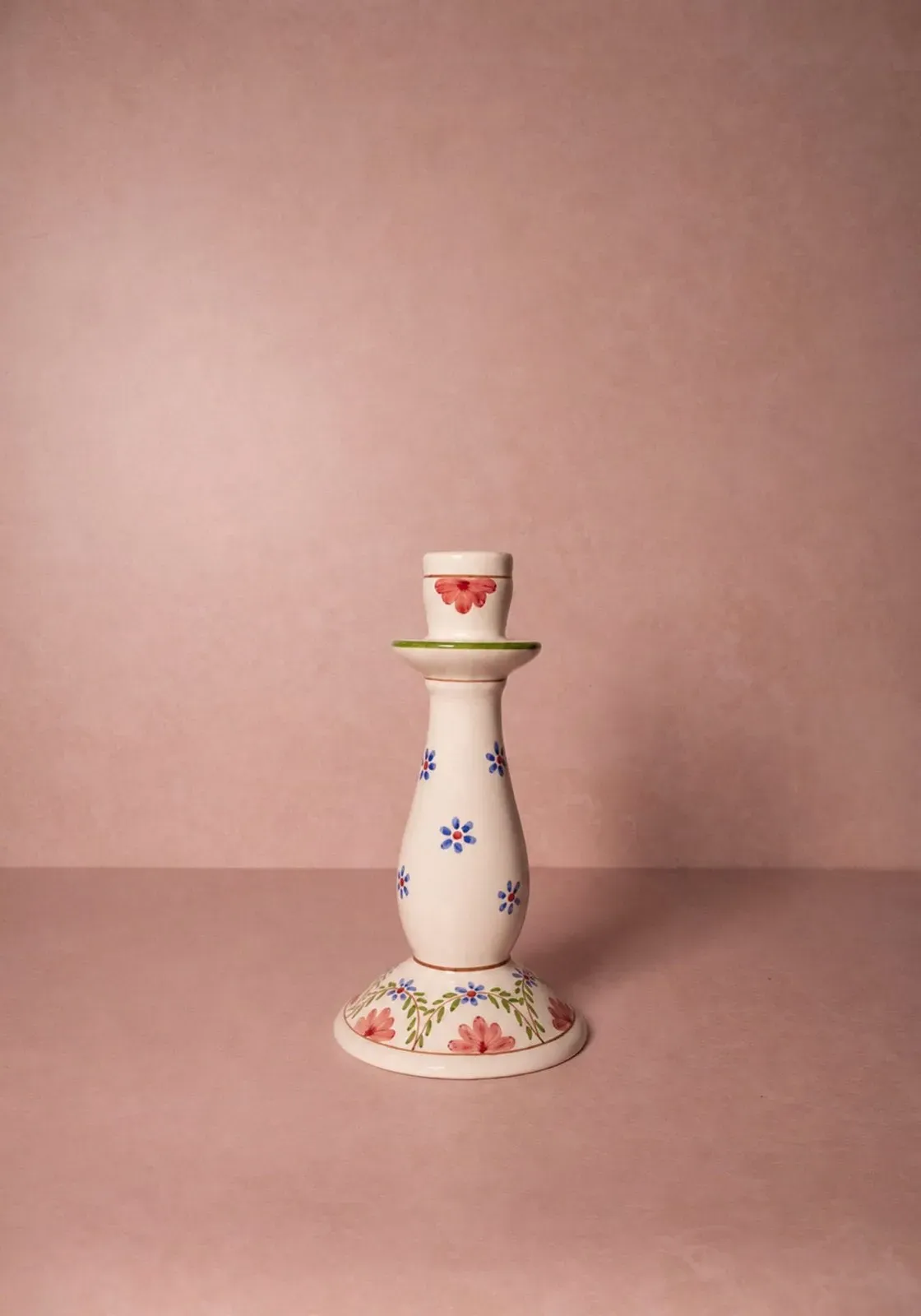 Camilla Candle Holder - Pink, Porcelain product