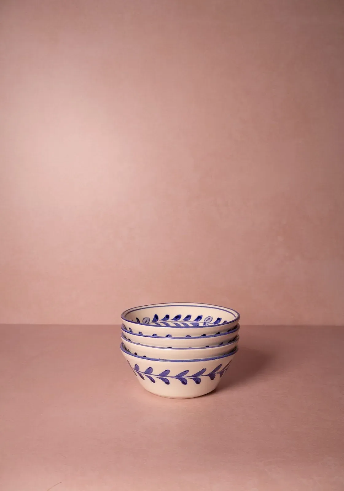 Pandora Cereal Bowl Set of 4 - Cobalt Blue, White product