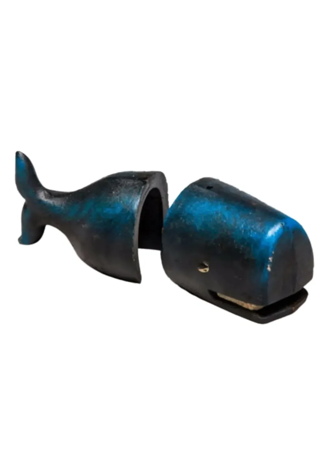 Whale Bookends - Blue, Cast Iron image