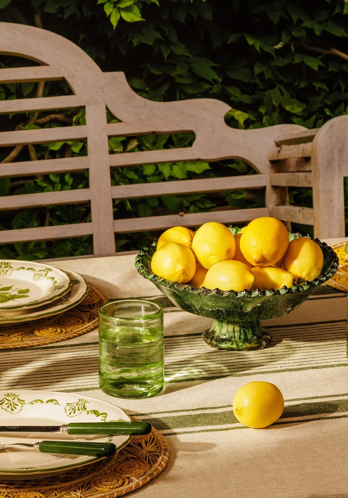 Tamegroute Pedestal Bowl - Green product