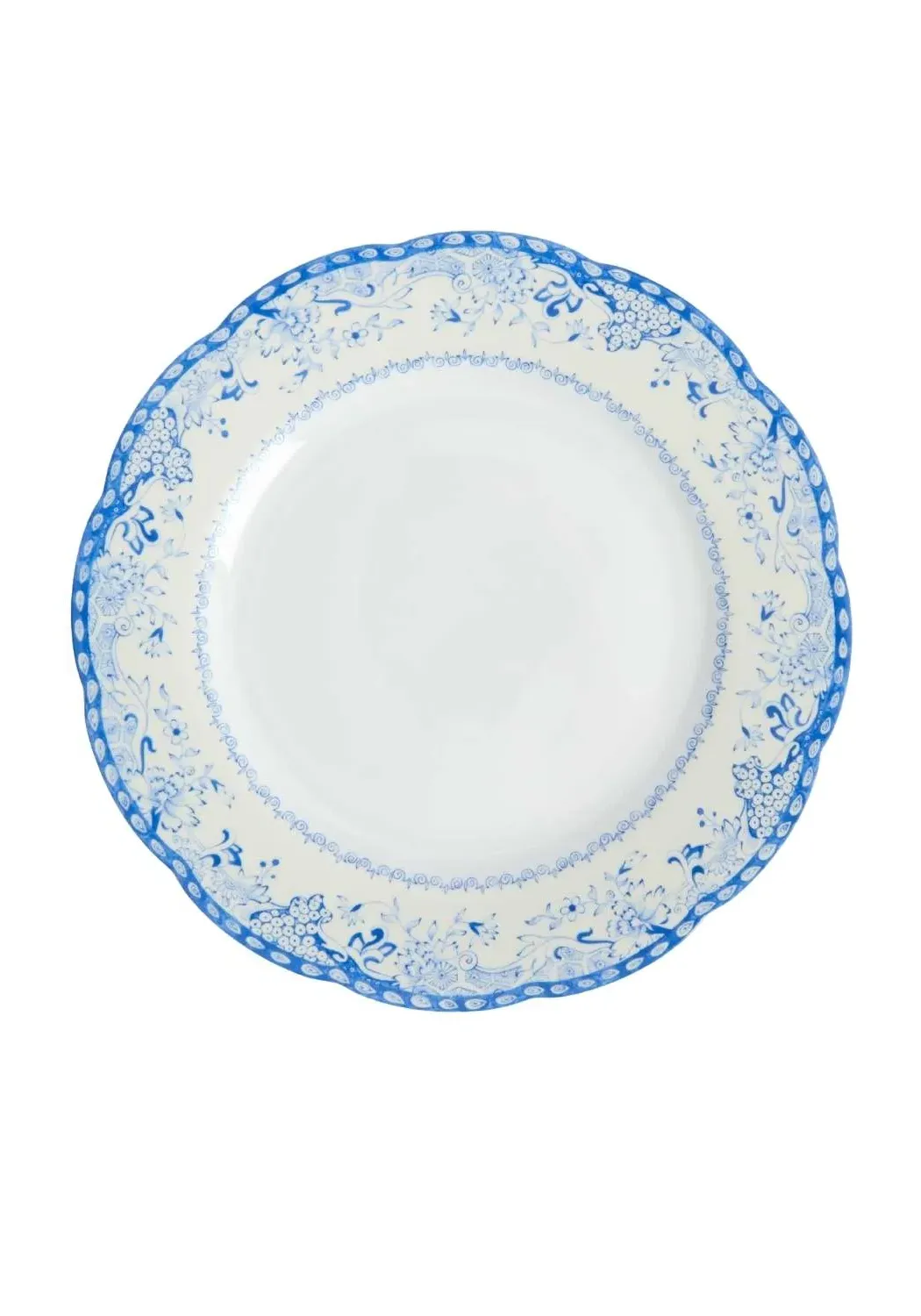 4-Piece Dinner Plate Set - Blue, Ceramic