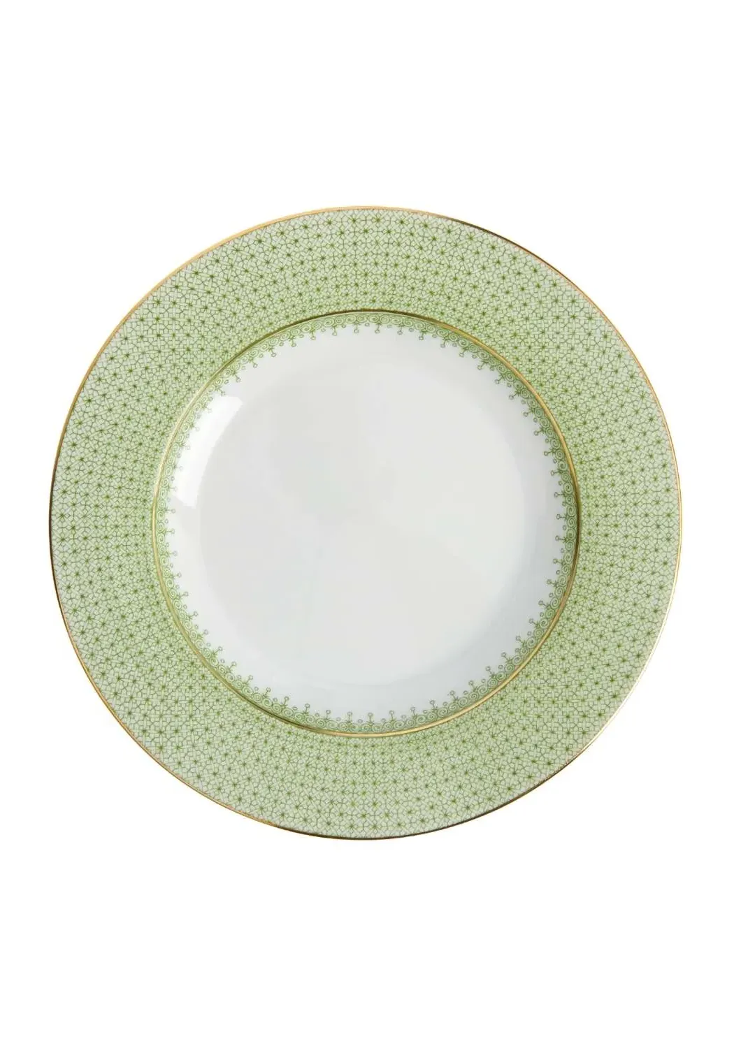 Green Apple Lace Dinner Plates Set of 4 - Green, Porcelain product