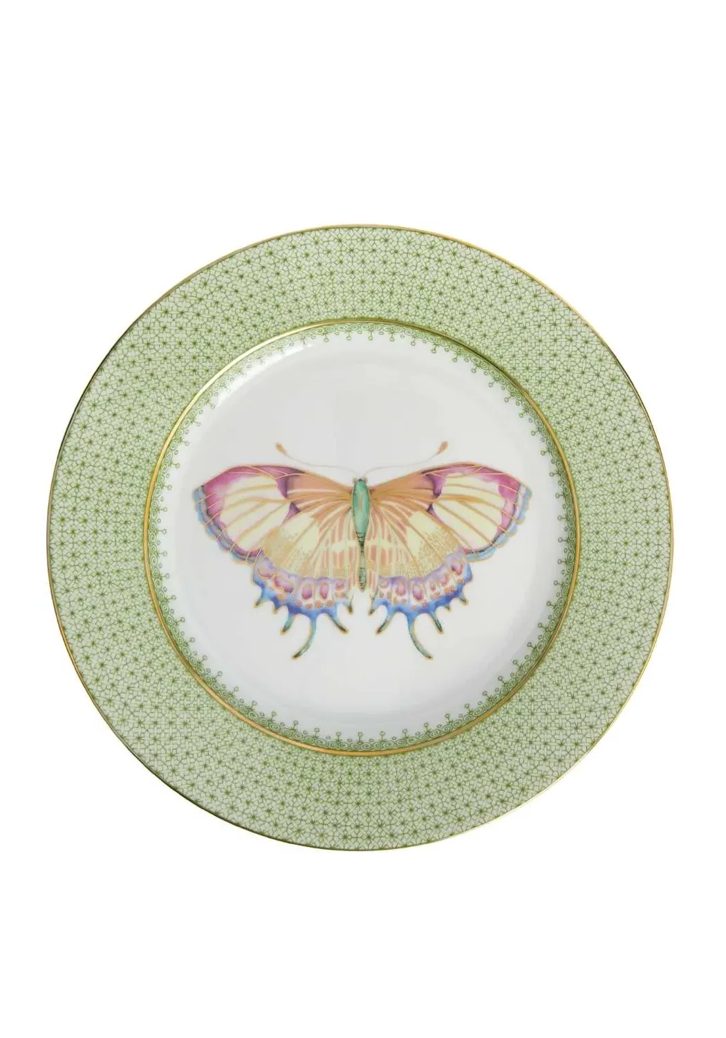 Lace Plate Butterfly Side Plates Set of 4 - Green product