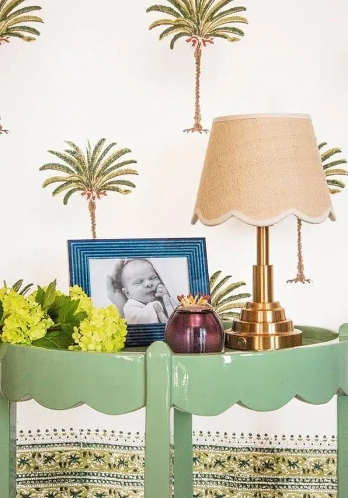 6x4 Photo Frame Marquetry - Blue, Wood