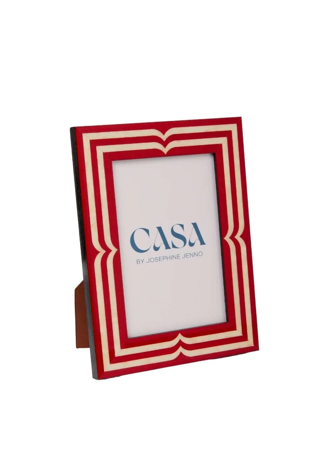6x4 Photo Frame Marquetry Design - Red, Wood image