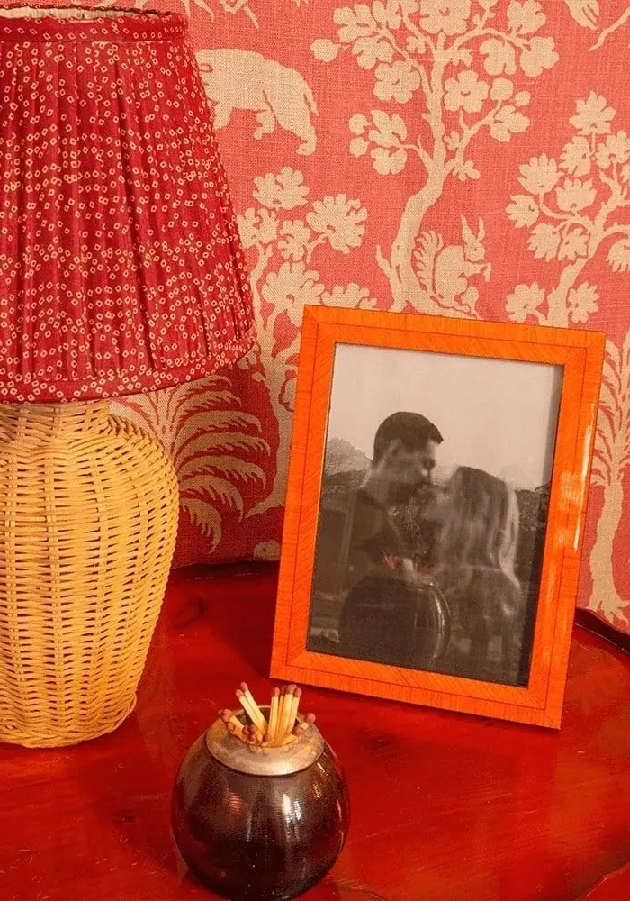 6x4 Photo Frame Marquetry - Orange, Wood image