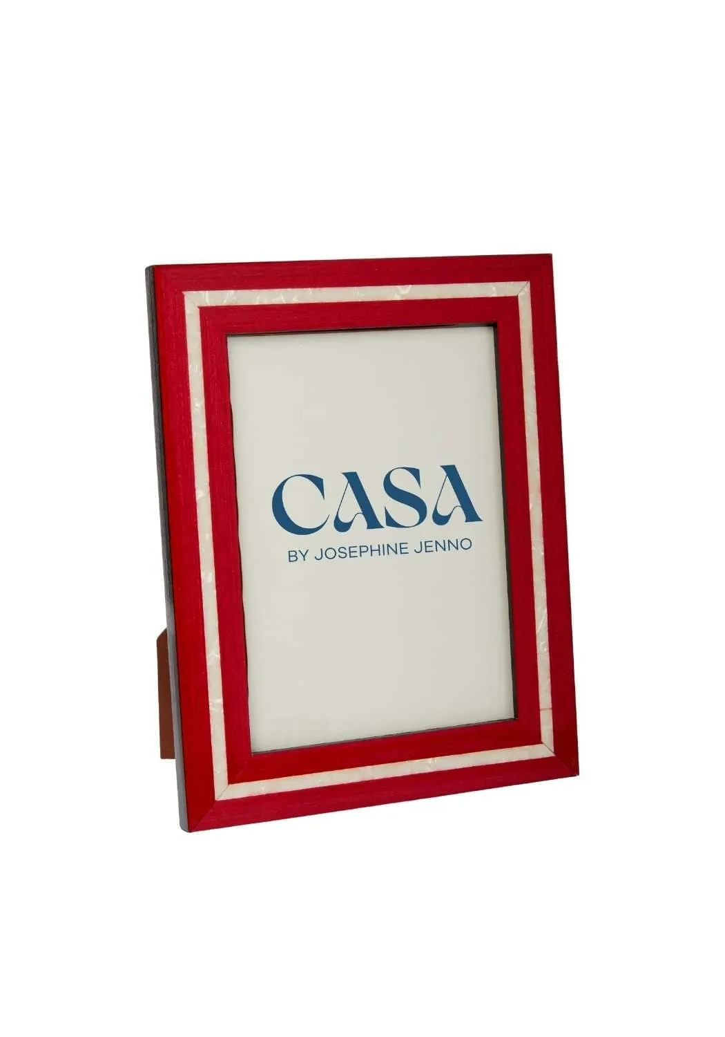 6x4 Photo Frame Marquetry - Red, Wood image