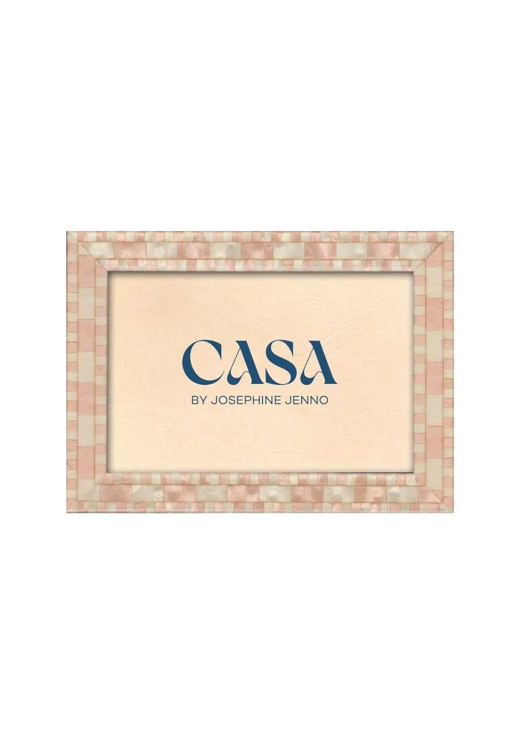 6x4 Photo Frame Mosaic Design - Pink, Wood image