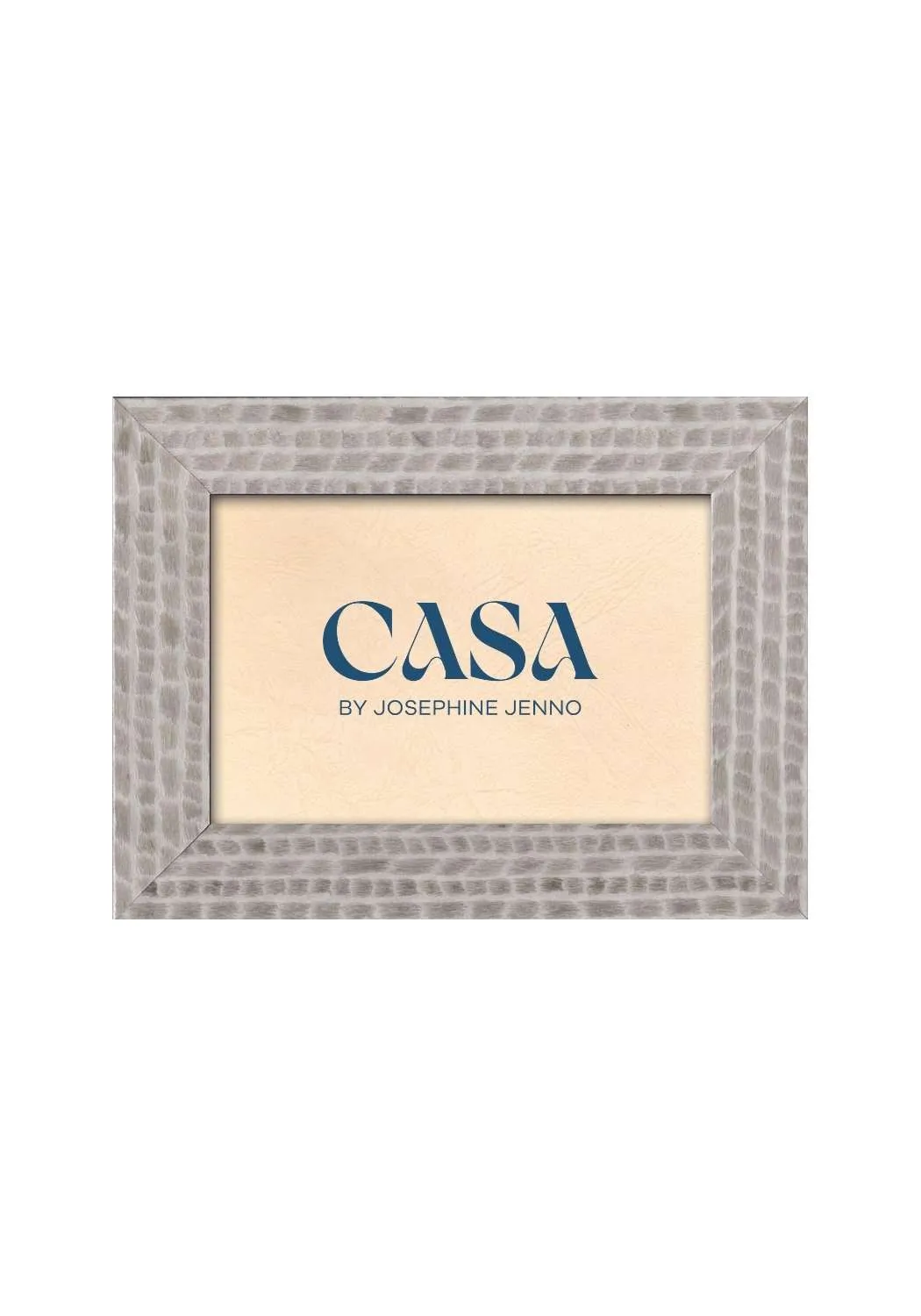 6x4 Photo Frame with Pattern - Grey image