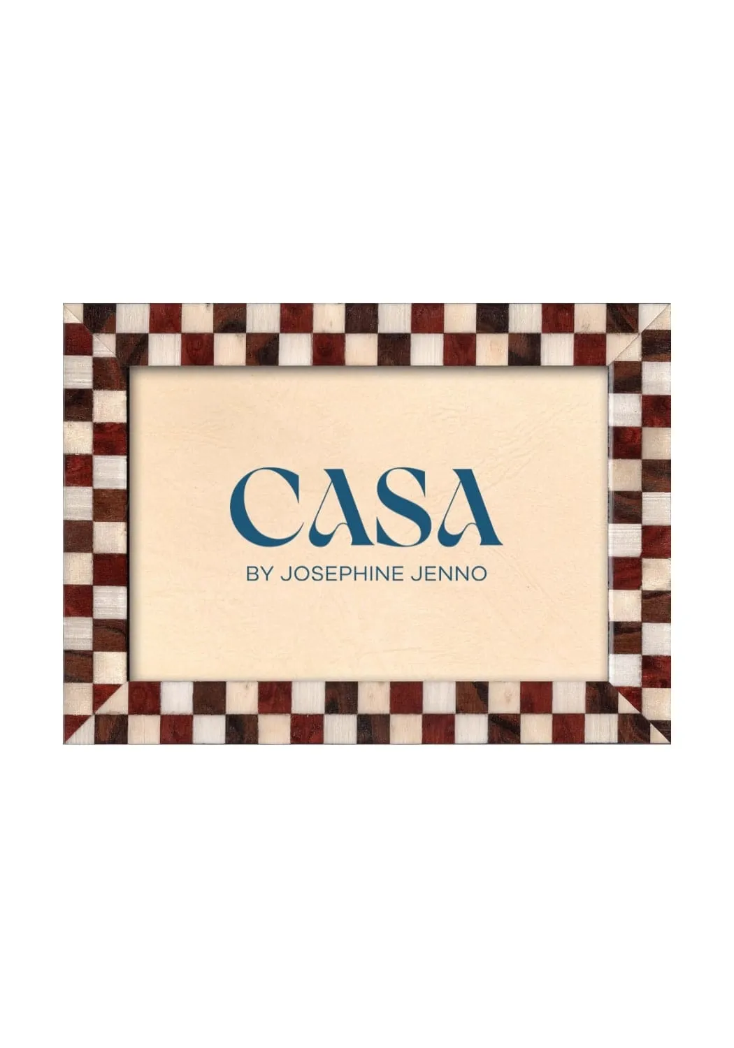 7x5 Photo Frame Checkered - Brown