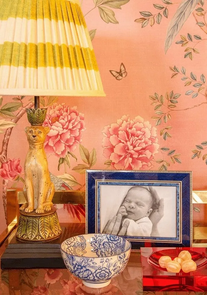 7x5 Photo Frame Marquetry - Blue, Wood