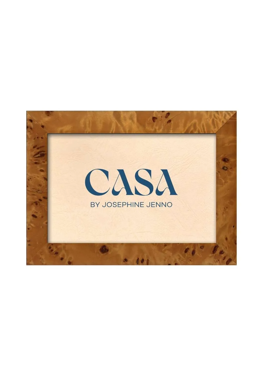 7x5 Photo Frame Marquetry Style - Brown, Wood