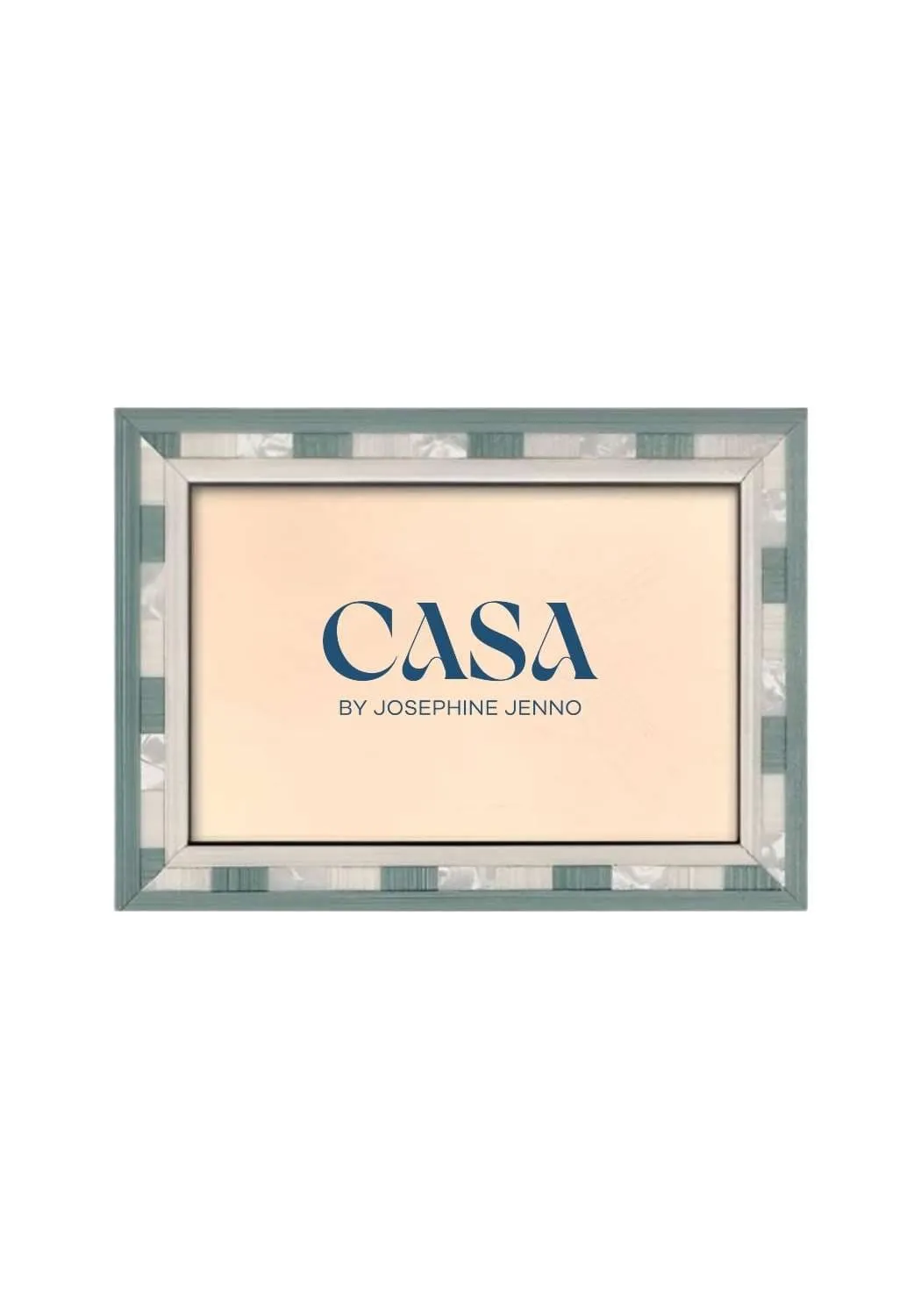 Azure Wood Photo Frame 6x4"- Blue, Wood product